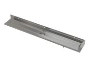 Alcadrain Modular Wall podlahový žlab 750 mm, s okrajem pro rošt a s pevným límcem