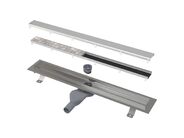 Alca Fit and Go Podlahový žlab 95 cm, pro oboustranný rošt, nerez