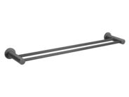 Novaservis Dvojitý držák ručníků SMILE 600 mm, gun metal