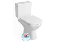 Bruckner BEHRENS RIMLESS WC kombi mísa s nádržkou, spodní/zadní odpad, bílá