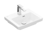 Villeroy & Boch Subway 3.0 Umývátko nábytkové 450x370 mm, s přepadem, otvor pro baterii, CeramicPlus, Stone White