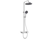 Kielle Oudee Sprchový set s termostatem, 260 mm, 3 proudy, chrom/bílá/černá