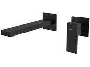 Sapho CUBEMIX podomítková dvouprvková umyvadlová baterie, černá mat