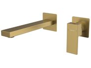 Sapho CUBEMIX podomítková dvouprvková umyvadlová baterie, zlato mat