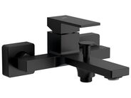 Sapho CUBEMIX nástěnná vanová baterie, černá mat