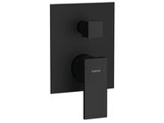 Sapho CUBEMIX podomítková sprchová baterie, 2 výstupy, černá mat