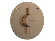 Hansgrohe DuoTurn S Baterie pod omítku, pro 2 spotřebiče, kartáčovaný bronz