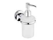 Nimco MONOLIT dávkovač tekutého mýdla s držákem 200 ml, sklo mat/chrom