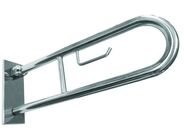Bemeta Help Madlo, 813 mm, ve tvaru U, s držákem TP, sklopné, s krytkou, nerez, mat