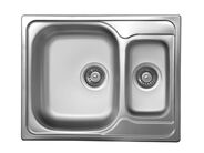 Novaservis Dřez 49x62 1+1/2 s odkapem a přepadem nerez