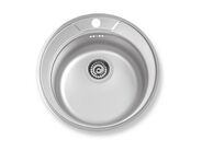 Novaservis Dřez kulatý pr.51 s přepadem nerez