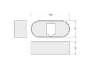 Duravit Starck vanový nosič pro vanu 180x80 cm