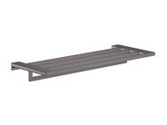 Hansgrohe AddStoris Polička s držákem ručníků, délka 650 mm, kartáčovaný černý chrom