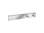 Hansgrohe RainSelect Baterie pod omítku pro 4 spotřebiče, chrom