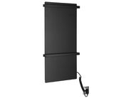 Sapho ELMIS elektrický sušák ručníků 400x800 mm, 120 W, hliník, černá mat