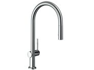 Hansgrohe Talis M54 Dřezová baterie Talis s výsuvnou sprškou, sBox, chrom