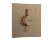 Hansgrohe DuoTurn E Baterie pod omítku, pro 2 spotřebiče, kartáčovaný bronz