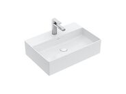 Villeroy & Boch Memento 2.0 Umyvadlo na desku 600x420 mm, bez přepadu, otvor pro baterii, CeramicPlus, alpská bílá