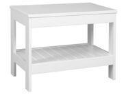 Aqualine ETIDE policový regál nízký 61x45x36 cm, bílá mat