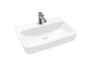 Villeroy & Boch O.novo Umyvadlo 650x460 mm, bez přepadu, otvor pro baterii, AntiBac, CeramicPlus, alpská bílá
