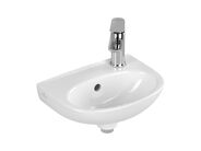 Villeroy & Boch O.novo Umývátko 36x28 cm, s přepadem, otvor pro baterii, CeramicPlus, alpská bílá