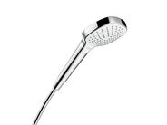 Hansgrohe Croma E Sprchová hlavice Vario, 3 proudy, EcoSmart 9l/min, bílá/chrom