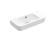 Villeroy & Boch O.novo Umývátko Compact 500x250 mm, s přepadem, bez otvoru pro baterii, alpská bílá