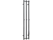 Bemeta Otopná tělesa Elektrický sušák ručníků 1180 mm, tyč, 91W, nerez, černá