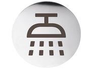 Bemeta Home piktogram - sprcha, kruh, nerez lesk