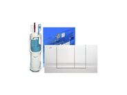 Nicoll Friabloc Friabloc modernizační set tlačítka F102 s rámečkem a vypouštěcím ventilem pro model95, bílá