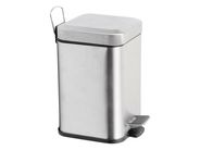 Aqualine SIMPLE LINE odpadkový koš hranatý 6l, nerez lesk