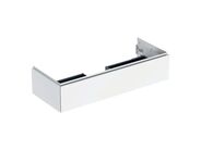 Geberit ONE skříňka pod umyvadlo s jednou zásuvkou, 118,4x47x26,6 cm, lakovaná s vysokým leskem, bílá