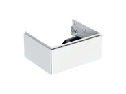 Geberit ONE skříňka pod umyvadlo s jednou zásuvkou, 59,2x47x26,6 cm, lakovaná s vysokým leskem, bílá