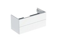 Geberit ONE skříňka pod umyvadlo se dvěma zásuvkami, 103,6x47x50,4 cm, lakovaná s vysokým leskem, bílá