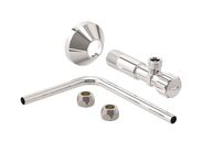 Geberit sada pro připojení vody, boční, pochromovaná lesklá