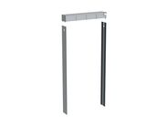 Geberit Monolith sada pro sanitární modul Monolith, závěsné WC, 101 cm, víko splach. nádržky s bočním opláštění, pro individuální úpravu, černý chrom, kartáčovaný hliník
