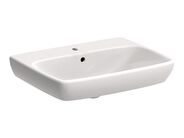 Geberit Selnova Square umyvadlo 60x46 cm, s otvorem pro baterii, s přepadem, bílá