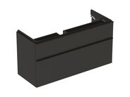 Geberit Smyle Square skříňka pod umyvadlo 118,4x47x61,7 cm, 2x zásuvka, láva mat/láva mat