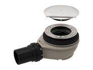 Geberit sprchová odpadní souprava d90 s krytem odpadního ventilu, výška vodního uzávěru 50 mm, chrom lesk