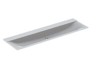 Geberit Xeno² nábytkové umyvadlo 160x48cm, bez otvoru pro baterii, bez přepadu, alpská bílá