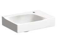 Geberit Xeno² umývátko 40x28 cm, s otvorem pro baterii vpravo, bez přepadu, KeraTect, bílá