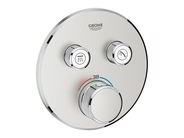 Grohe Grohtherm SmartControl Termostatická sprchová baterie pod omítku, 2 ventily, supersteel