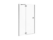 Jika Cubito Pure Sprchové dveře jednokřídlé bezrámové s pevným segmentem 80/195cm, levé, transparentní sklo s perla Glass
