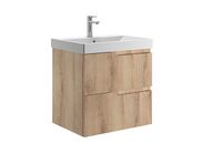 Jika Cubito style Skříňka pod umyvadlo 56,5x46,5 cm, 2 zásuvky, dřevo dekor