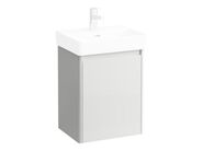 Laufen Base 2.0 skříňka pod umyvadlo 42x32 cm, 1 dvířka, závěsy vpravo, bílá lesk