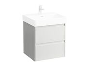 Laufen Base 2.0 skříňka pod umyvadlo 52x44,5 cm, 2x zásuvka, bílá lesk