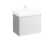 Laufen Base 2.0 skříňka pod umyvadlo 67x44,5 cm, 2x zásuvka, bílá lesk