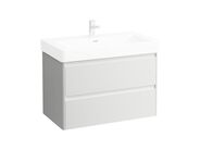 Laufen Base 2.0 skříňka pod umyvadlo 82x44,5 cm, 2x zásuvka, bílá lesk
