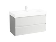 Laufen Base 2.0 skříňka pod umyvadlo 102x44,5 cm, 2x zásuvka, bílá lesk