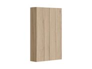 Jika Cubito style Střední mělká skříňka 50x80 cm, 2 dveře levé/pravé, 2 skleněné police, dekor dřevo